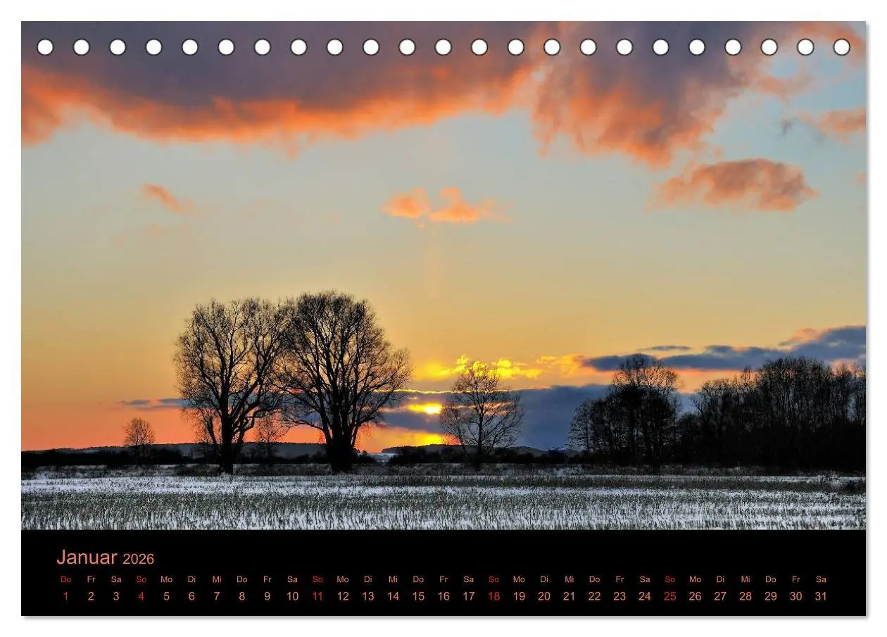 Bild: 9783516229349 | Sonnenuntergang (Tischkalender 2026 DIN A5 quer), CALVENDO...