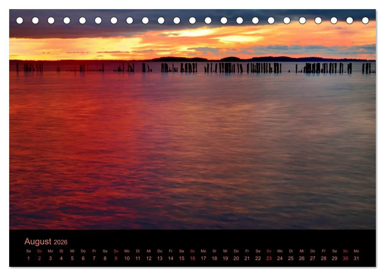 Bild: 9783516229349 | Sonnenuntergang (Tischkalender 2026 DIN A5 quer), CALVENDO...