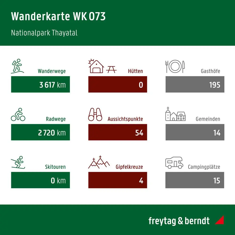 Bild: 9783707919349 | freytag &amp; berndt Wanderkarte WK 0073 Nationalpark Thayatal, Kamptal...