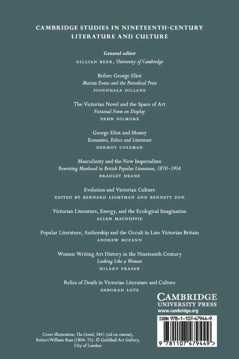 Rückseite: 9781107479449 | The Demographic Imagination and the Nineteenth-Century City | Daly