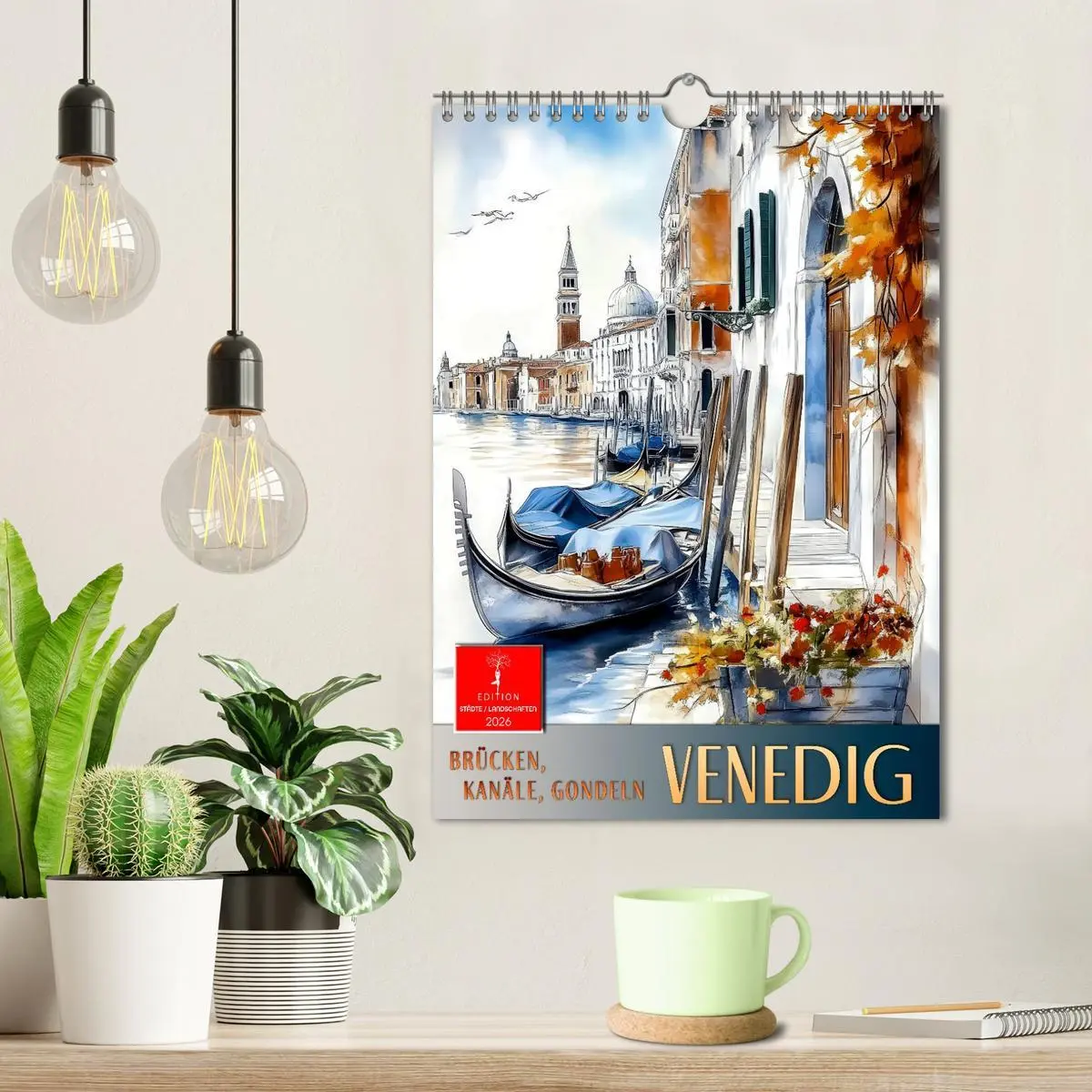 Bild: 9783457299449 | Venedig - Brücken, Kanäle, Gondeln (Wandkalender 2026 DIN A4 hoch),...