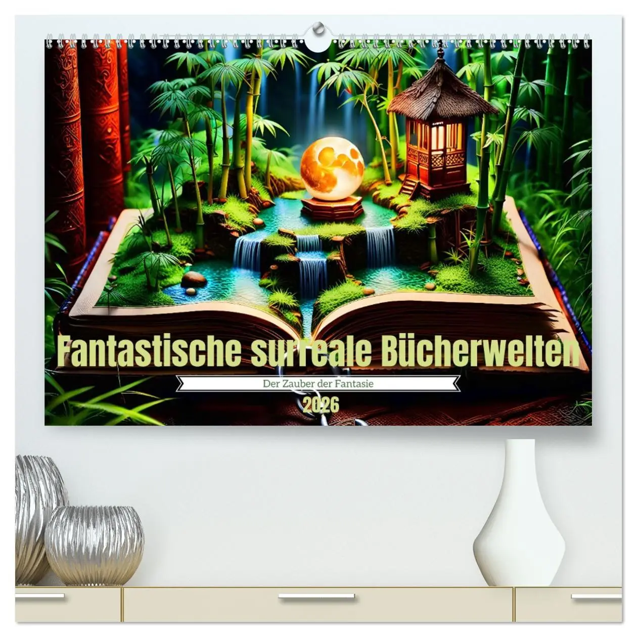 Cover: 9783457369449 | Fantastische surreale Bücherwelten (hochwertiger Premium...