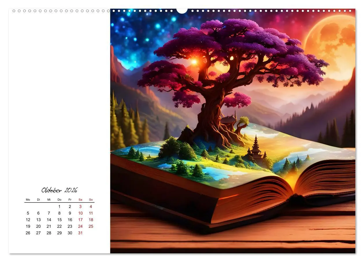 Bild: 9783457369449 | Fantastische surreale Bücherwelten (hochwertiger Premium...
