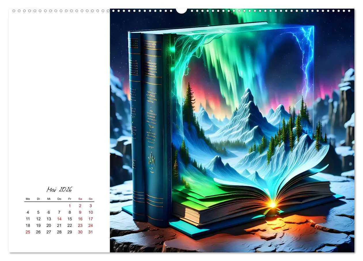 Bild: 9783457369449 | Fantastische surreale Bücherwelten (hochwertiger Premium...