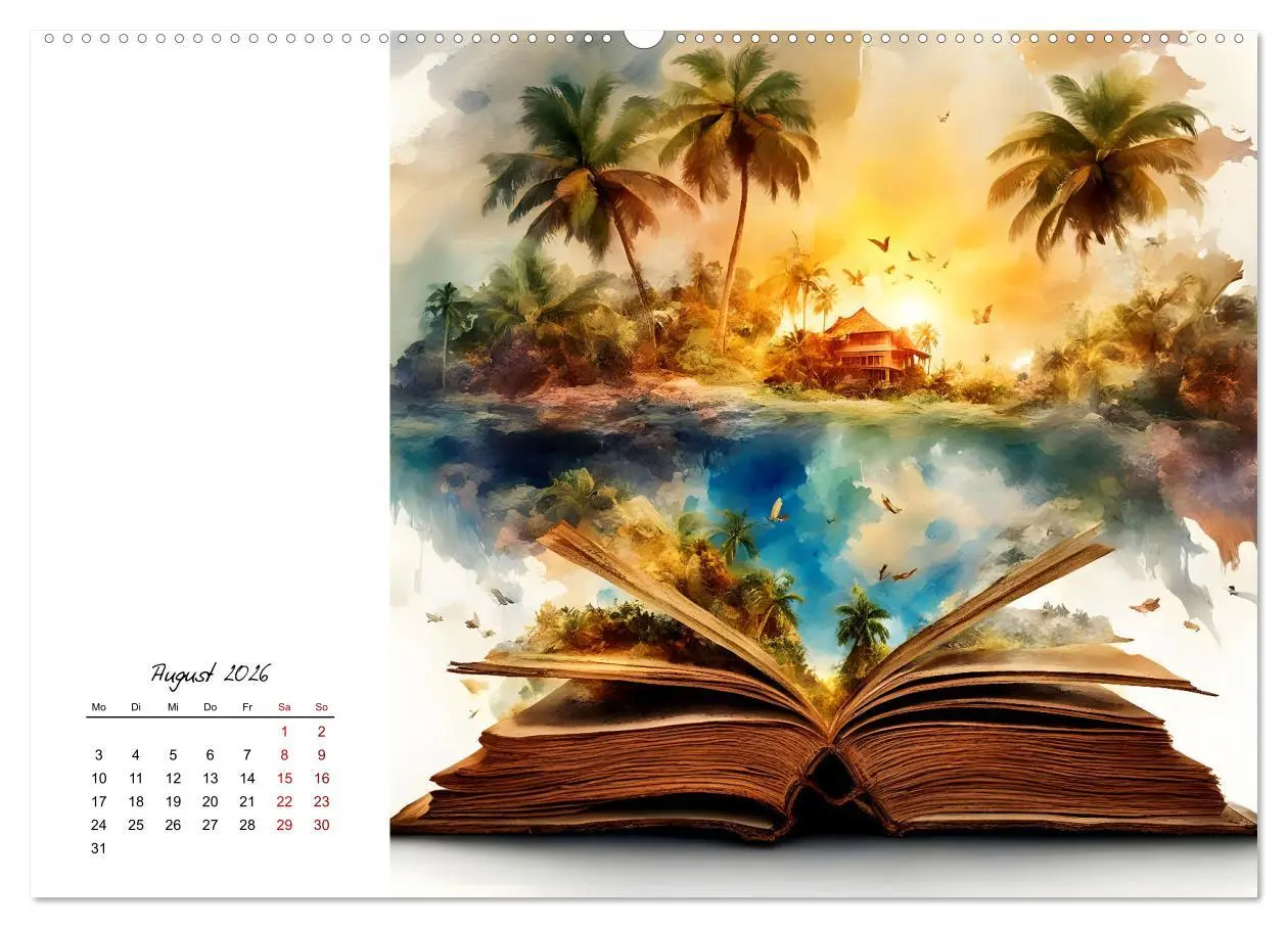 Bild: 9783457369449 | Fantastische surreale Bücherwelten (hochwertiger Premium...
