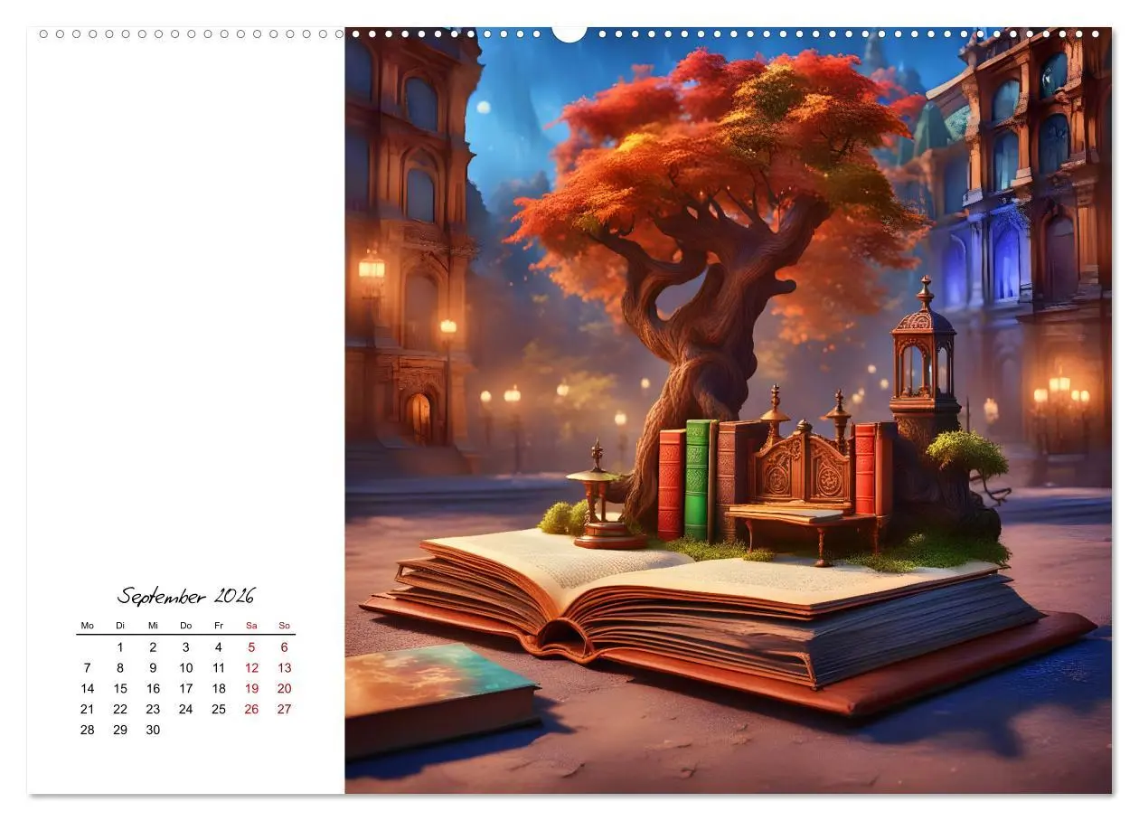 Bild: 9783457369449 | Fantastische surreale Bücherwelten (hochwertiger Premium...