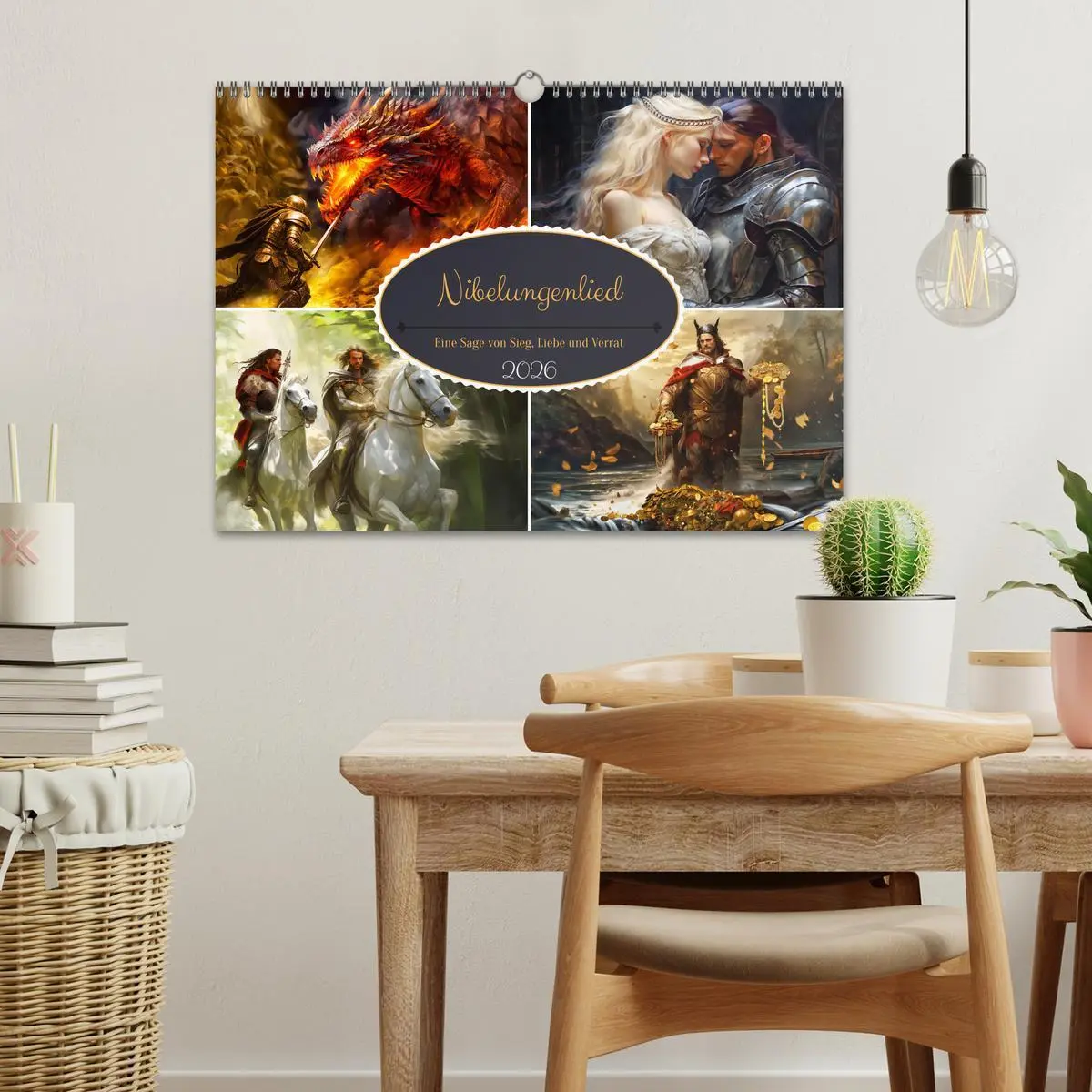 Bild: 9783457509449 | Nibelungenlied - Eine Sage von Sieg, Liebe und Verrat (Wandkalender...