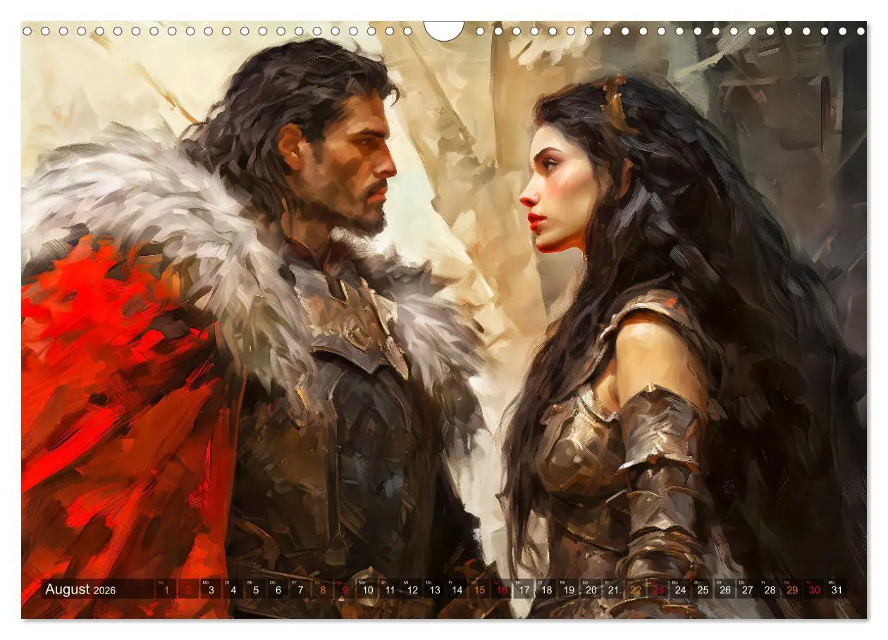Bild: 9783457509449 | Nibelungenlied - Eine Sage von Sieg, Liebe und Verrat (Wandkalender...