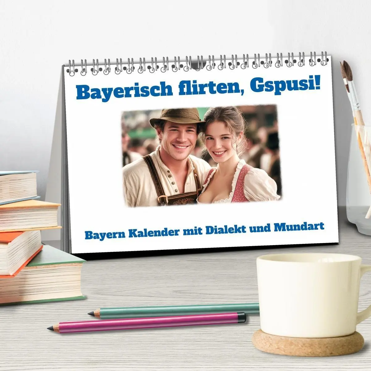 Bild: 9783516699449 | Bayerisch flirten, Gspusi! Bayern Kalender mit Dialekt und Mundart...