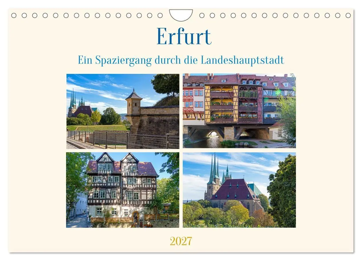 Cover: 9783569859449 | Erfurt - Ein Spaziergang durch die Landeshauptstadt (Wandkalender...