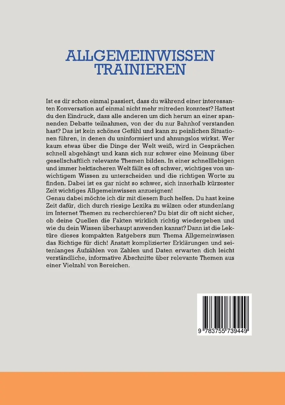 Rückseite: 9783755739449 | Allgemeinwissen trainieren: Gekonnt mitreden im Smalltalk | Buch
