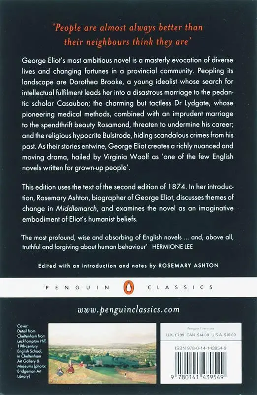 Rückseite: 9780141439549 | Middlemarch | George Eliot | Taschenbuch | 852 S. | Englisch | 2003