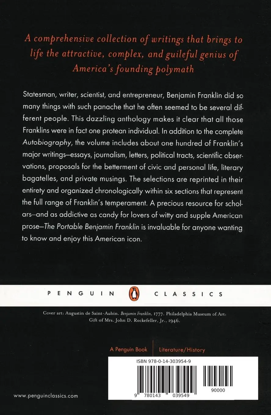 Rückseite: 9780143039549 | The Portable Benjamin Franklin | Benjamin Franklin | Taschenbuch