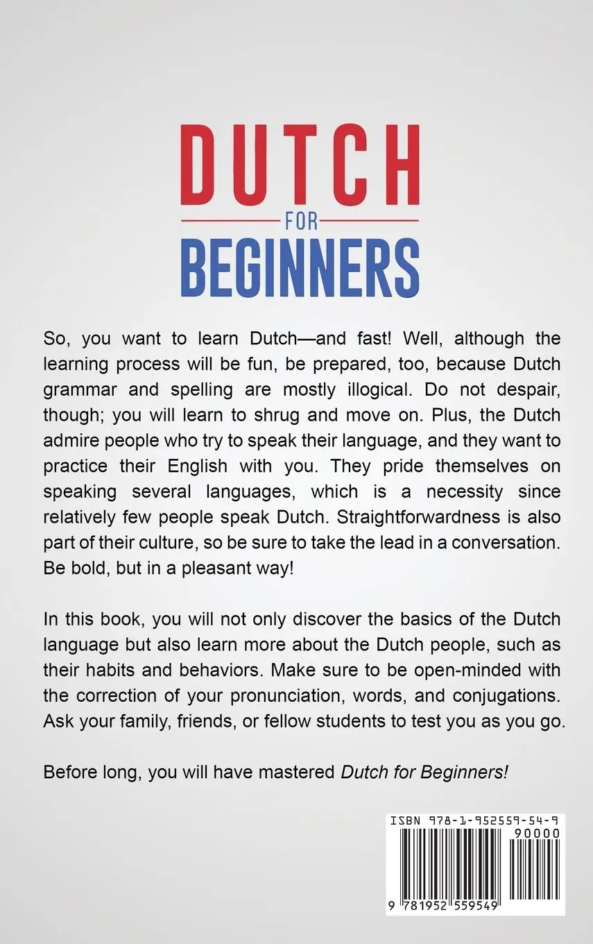 Rückseite: 9781952559549 | Dutch for Beginners | Koen Noltus | Buch | Gebunden | Englisch | 2020