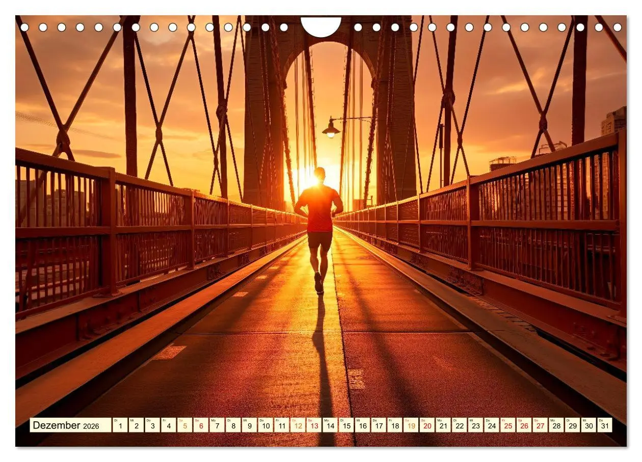 Bild: 9783457359549 | Joggen, gesund laufen (Wandkalender 2026 DIN A4 quer), CALVENDO...