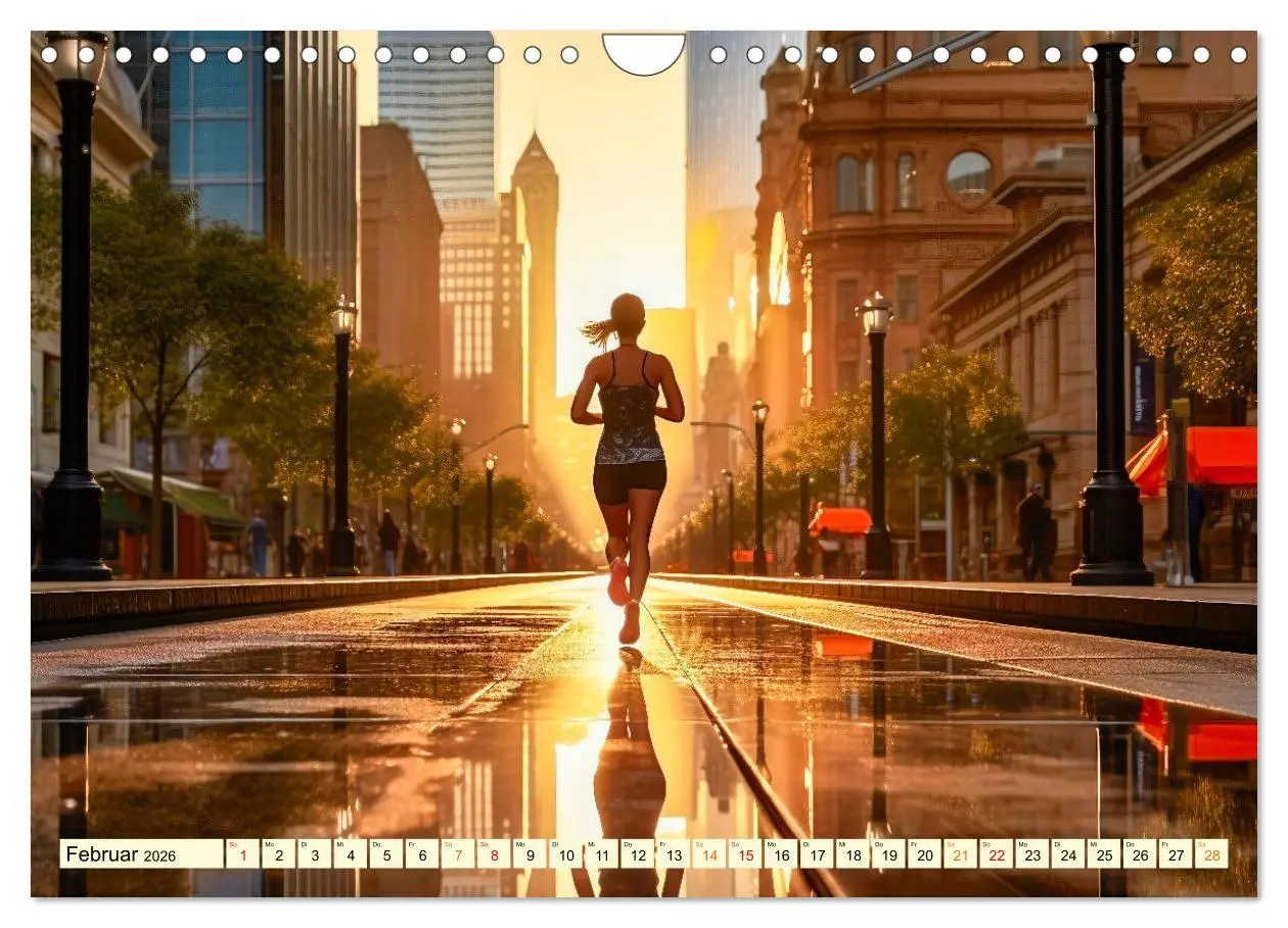 Bild: 9783457359549 | Joggen, gesund laufen (Wandkalender 2026 DIN A4 quer), CALVENDO...