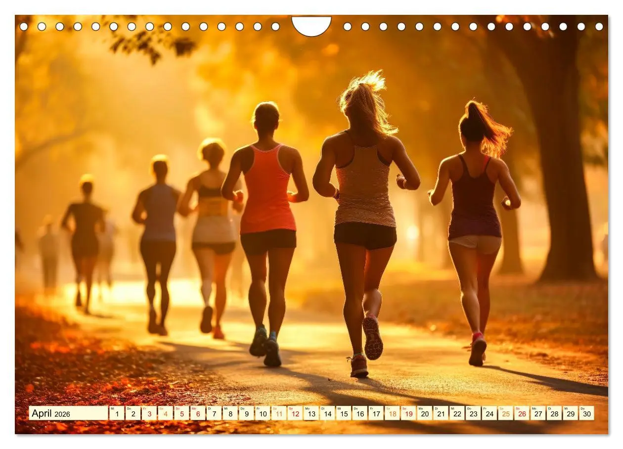 Bild: 9783457359549 | Joggen, gesund laufen (Wandkalender 2026 DIN A4 quer), CALVENDO...