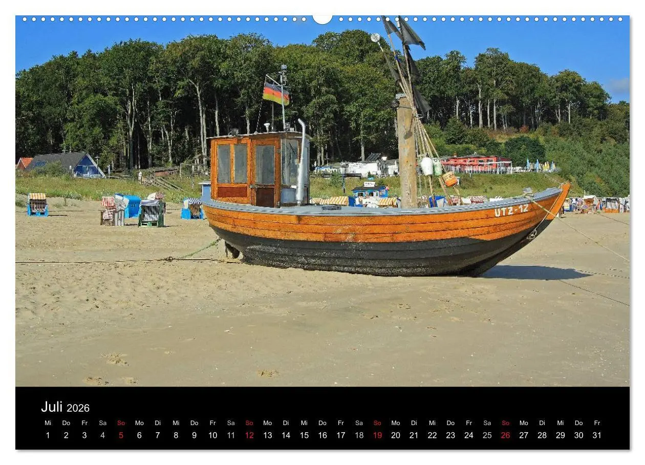 Bild: 9783516209549 | Impressionen von der Insel Usedom (Wandkalender 2026 DIN A2 quer),...