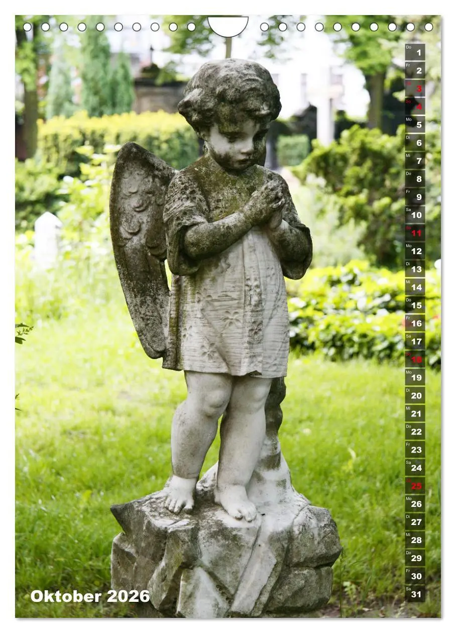 Bild: 9783516379549 | Friedhofsengel in Berlin (Wandkalender 2026 DIN A4 hoch), CALVENDO...