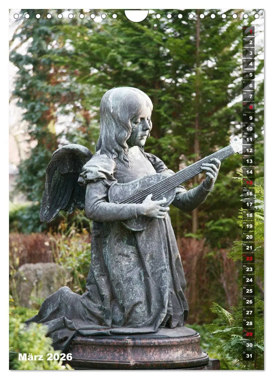 Bild: 9783516379549 | Friedhofsengel in Berlin (Wandkalender 2026 DIN A4 hoch), CALVENDO...