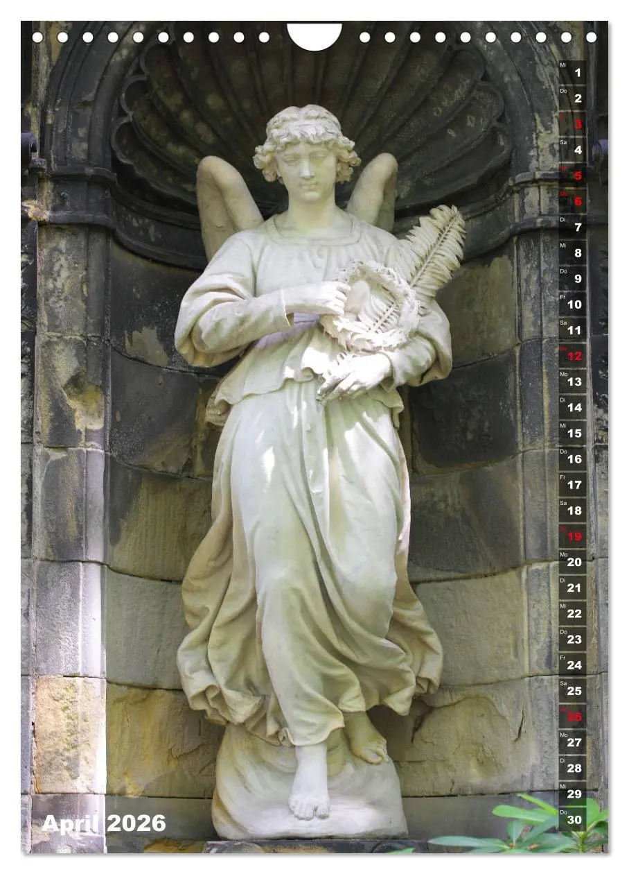 Bild: 9783516379549 | Friedhofsengel in Berlin (Wandkalender 2026 DIN A4 hoch), CALVENDO...