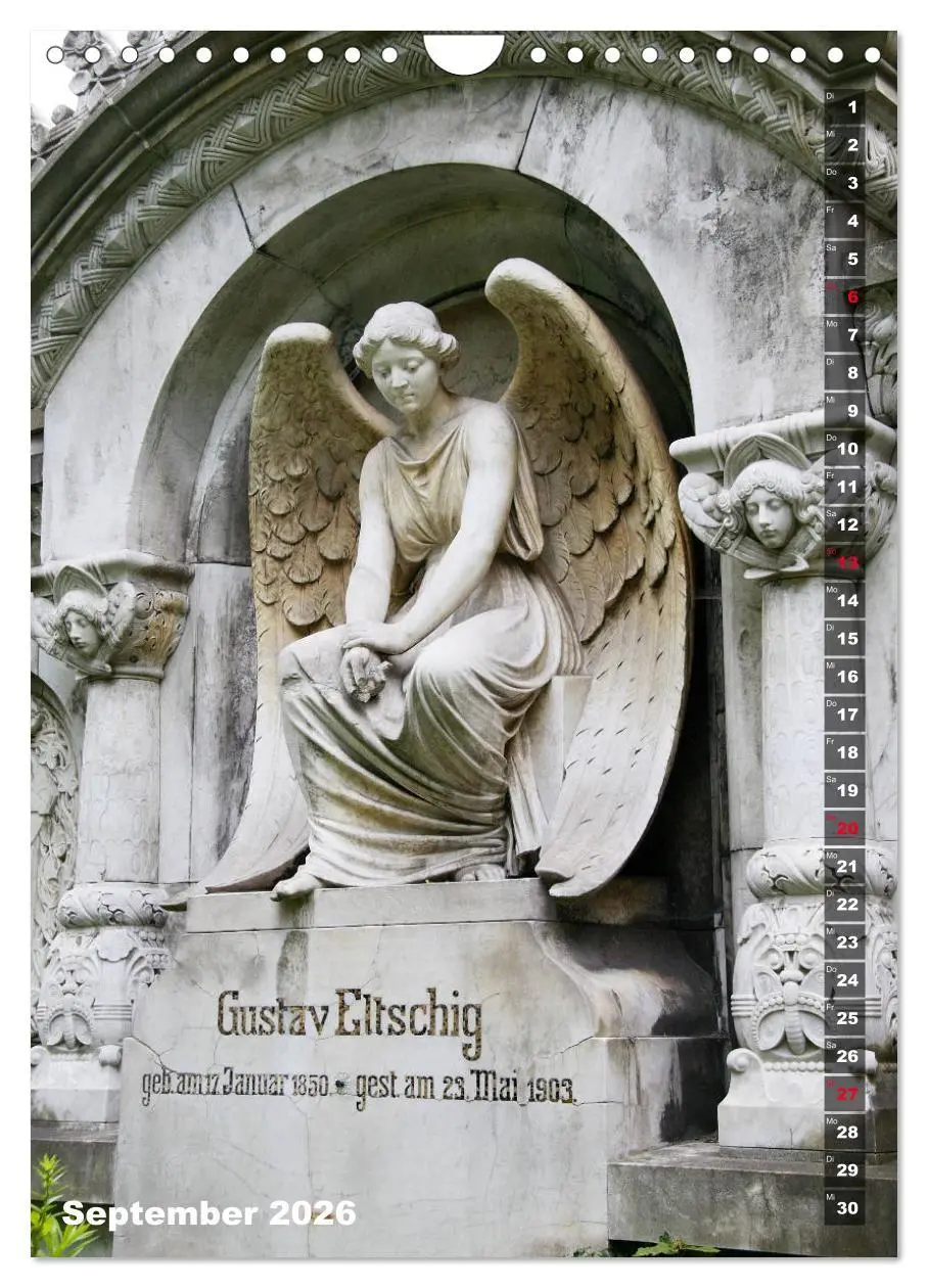 Bild: 9783516379549 | Friedhofsengel in Berlin (Wandkalender 2026 DIN A4 hoch), CALVENDO...