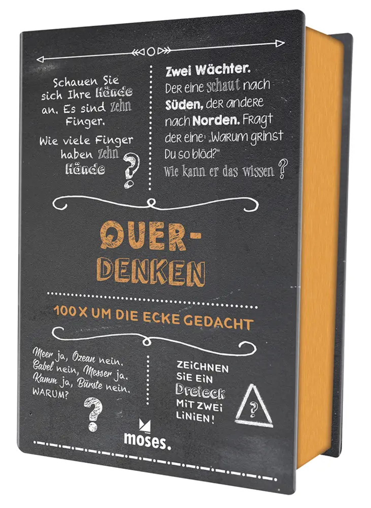 Cover: 9783897779549 | Quiz-Box Querdenken | 100 x um die Ecke gedacht | Martin Simon (u. a.)