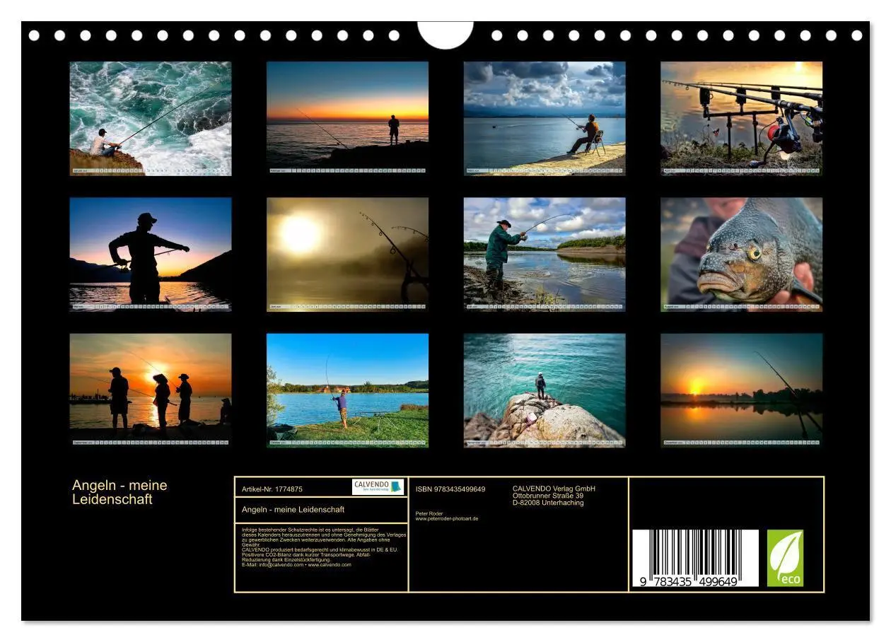 Bild: 9783435499649 | Angeln - meine Leidenschaft (Wandkalender 2025 DIN A4 quer),...