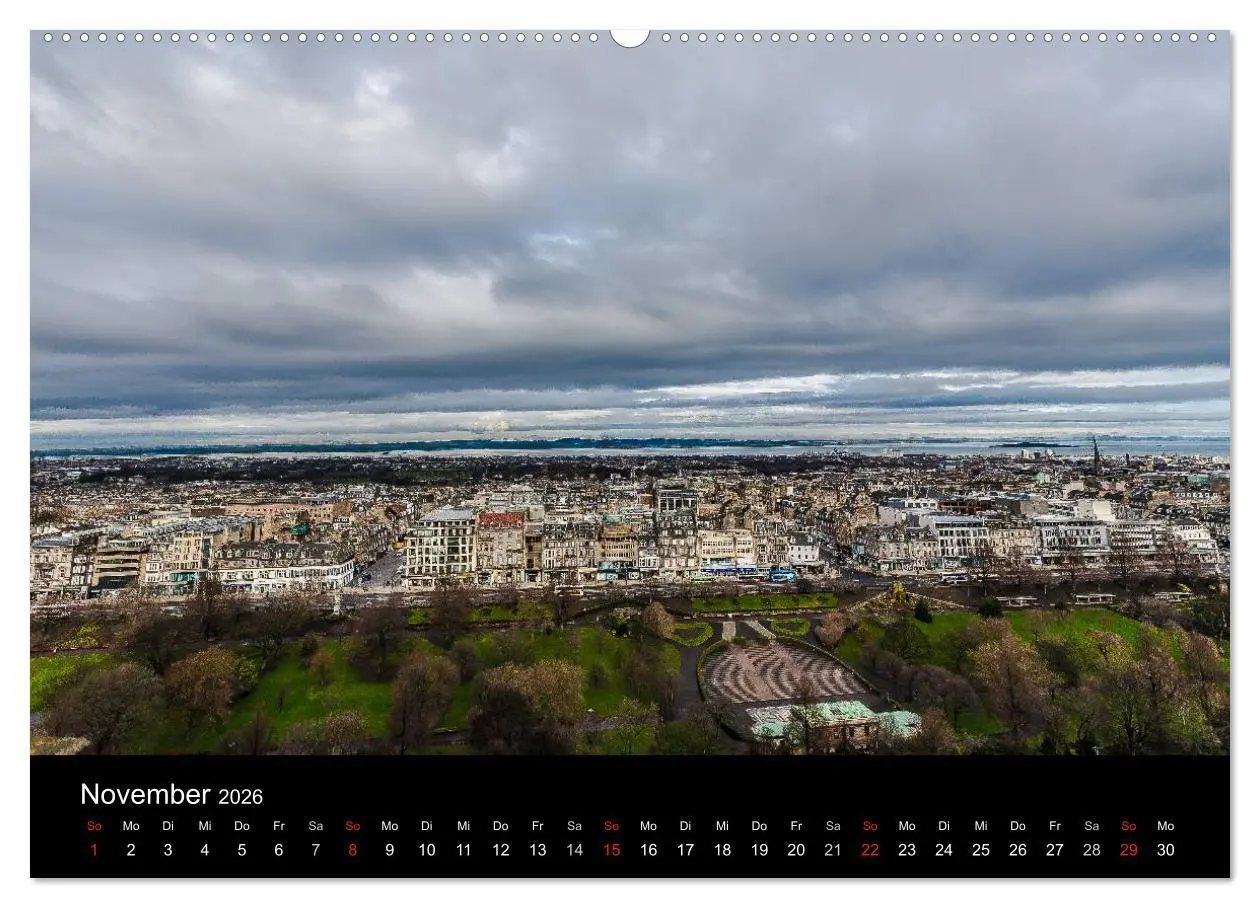 Bild: 9783457969649 | EDINBURGH. Blick. Licht. Wetter. (Wandkalender 2026 DIN A2 quer),...