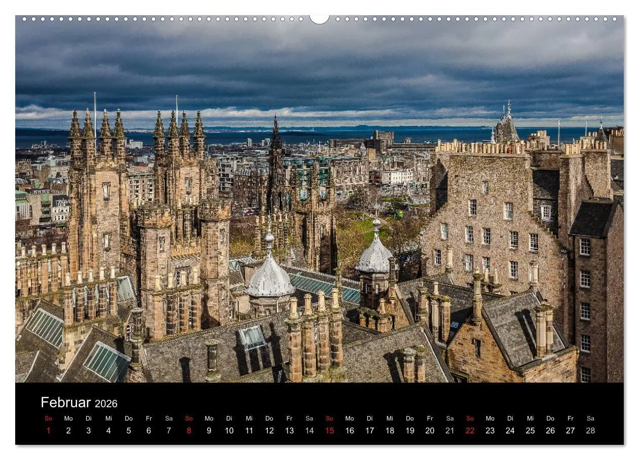 Bild: 9783457969649 | EDINBURGH. Blick. Licht. Wetter. (Wandkalender 2026 DIN A2 quer),...