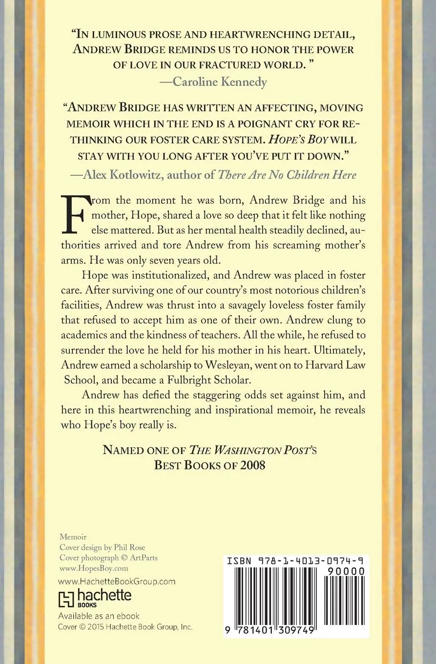 Rückseite: 9781401309749 | Hope's Boy | Andrew Bridge | Taschenbuch | Kartoniert / Broschiert
