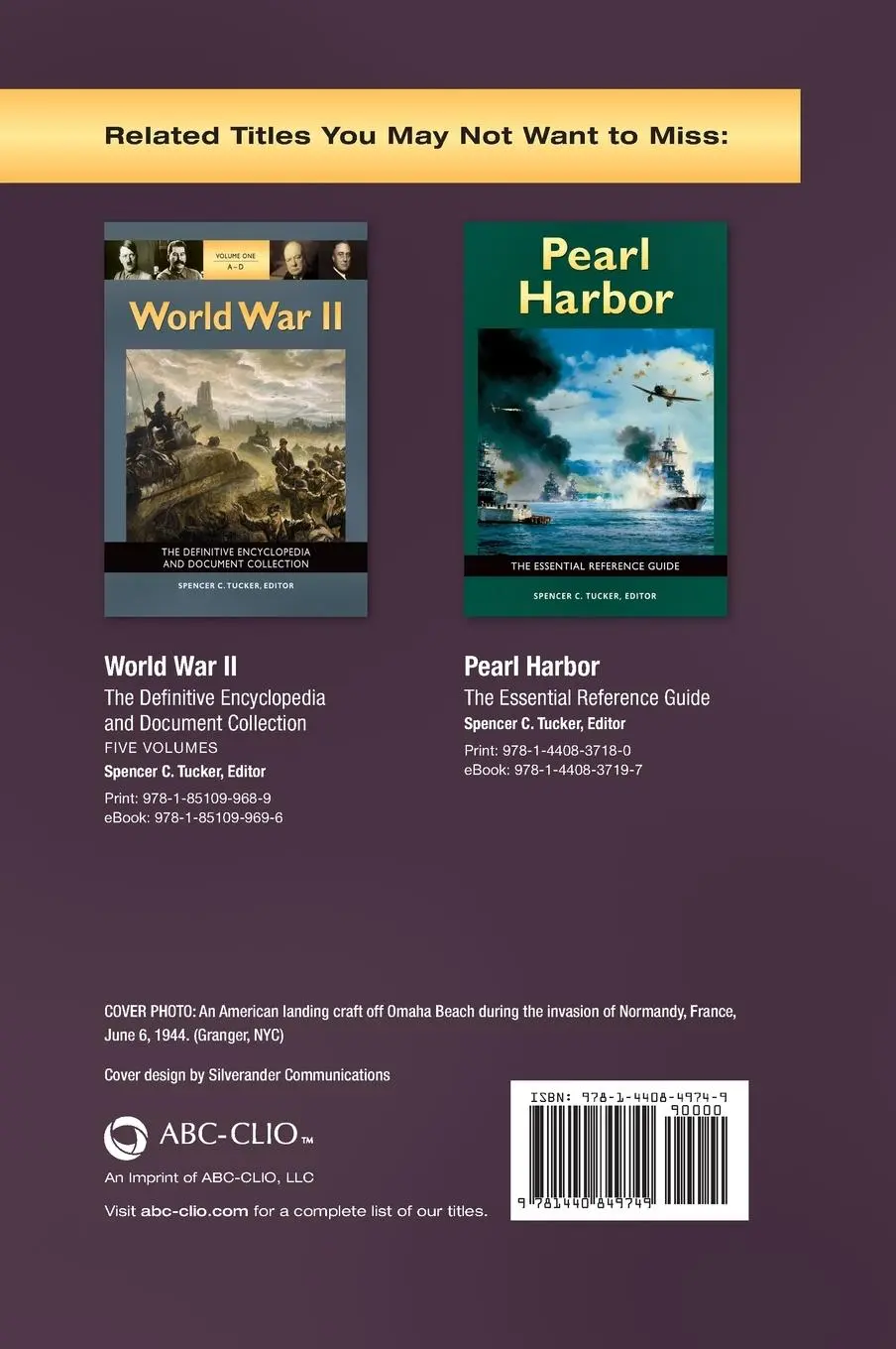Rückseite: 9781440849749 | D-Day | The Essential Reference Guide | Spencer Tucker | Buch | 2017