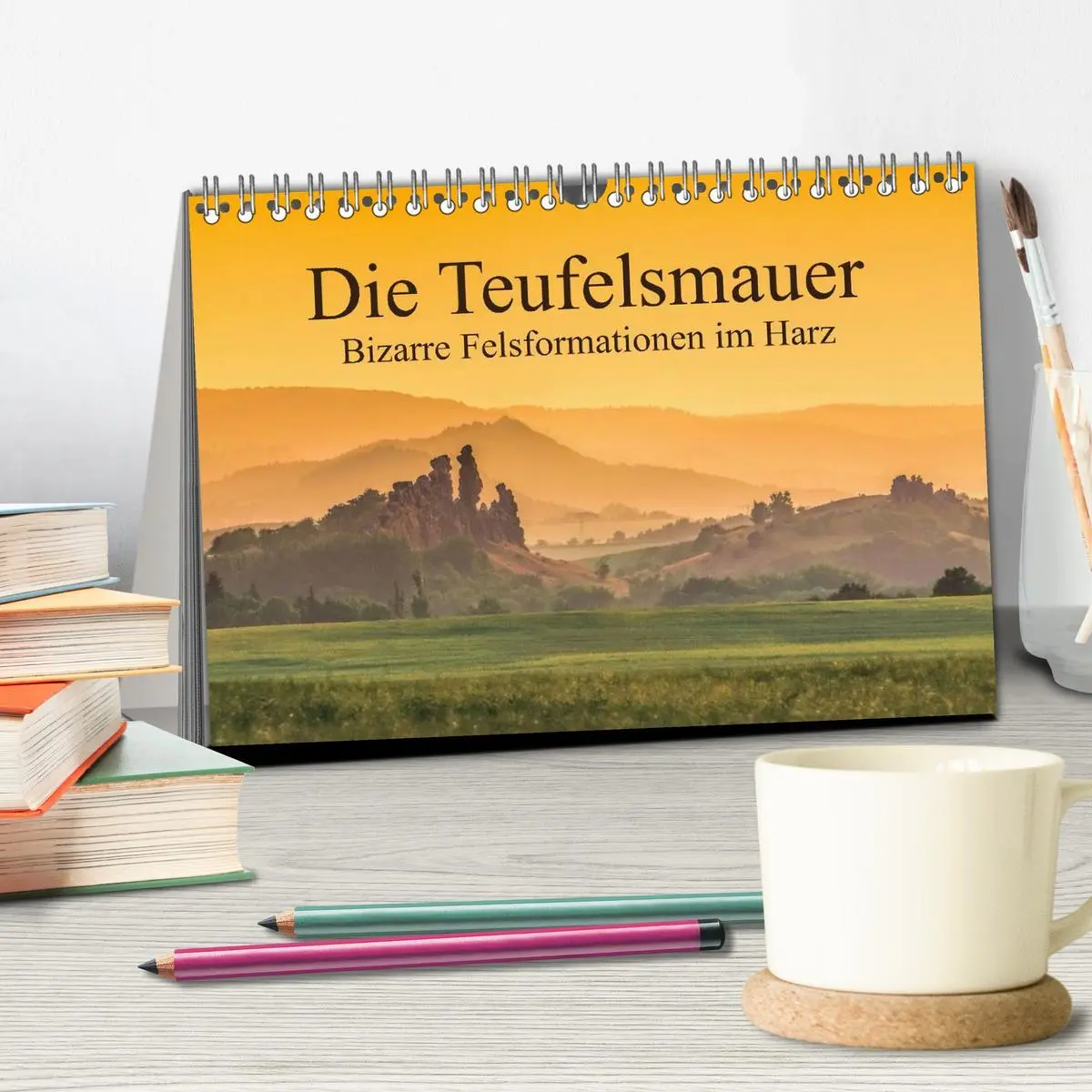 Bild: 9783516049749 | Die Teufelsmauer - Bizarre Felsformationen im Harz (Tischkalender...