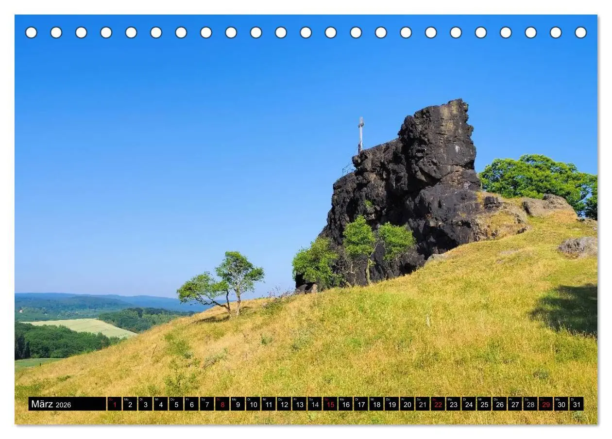 Bild: 9783516049749 | Die Teufelsmauer - Bizarre Felsformationen im Harz (Tischkalender...