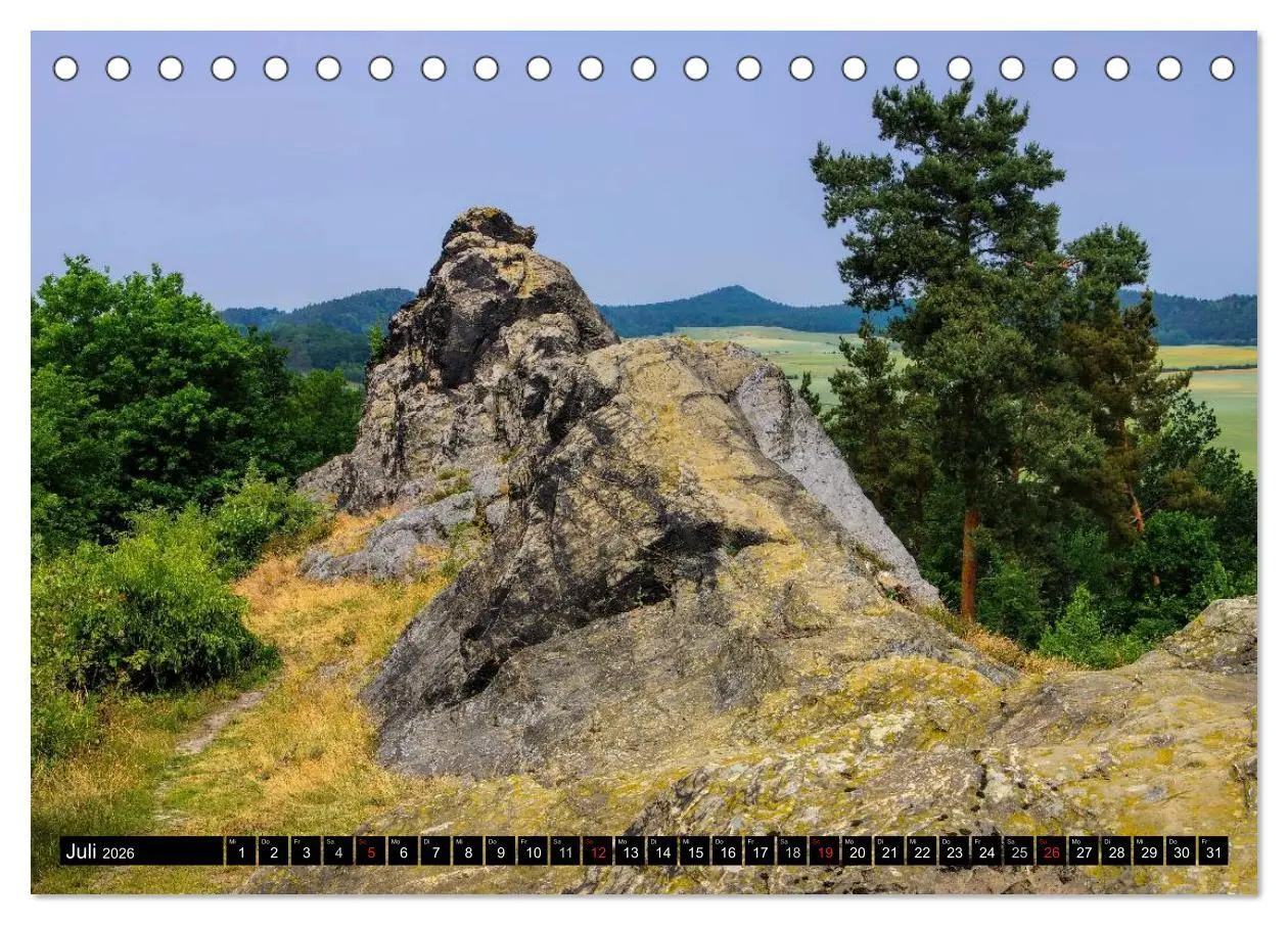 Bild: 9783516049749 | Die Teufelsmauer - Bizarre Felsformationen im Harz (Tischkalender...
