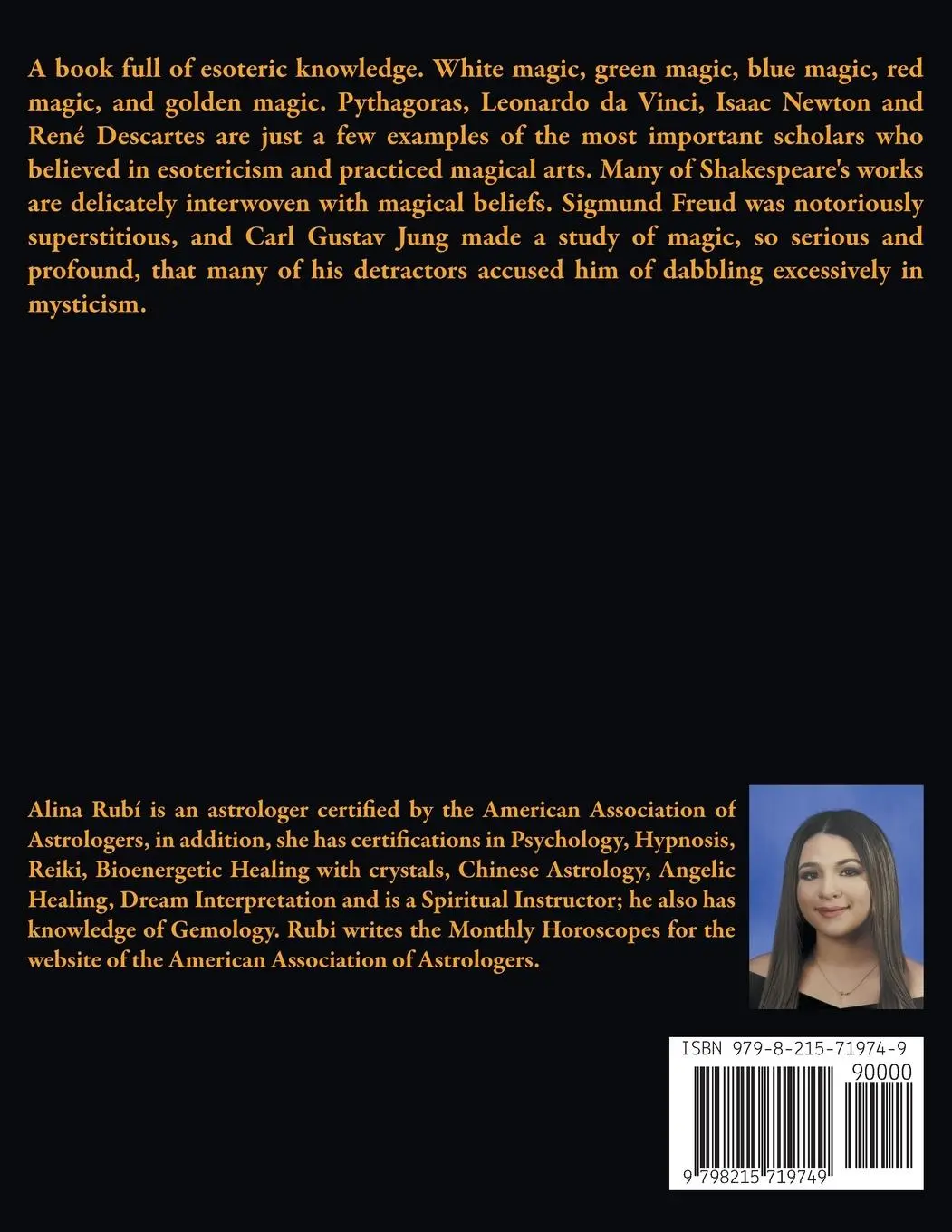 Rückseite: 9798215719749 | Esotericism Classes | Alina Rubi | Taschenbuch | Englisch | 2023