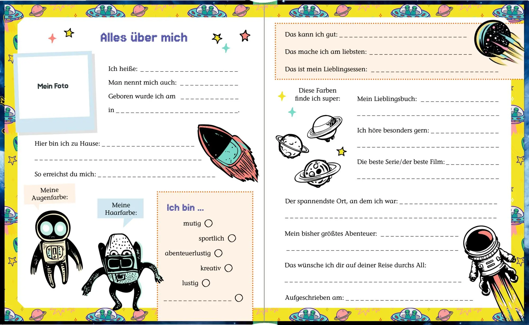 Bild: 4050003959849 | Freundebuch - Meine Freunde | Weltraum | Buch | 96 S. | Deutsch | 2025