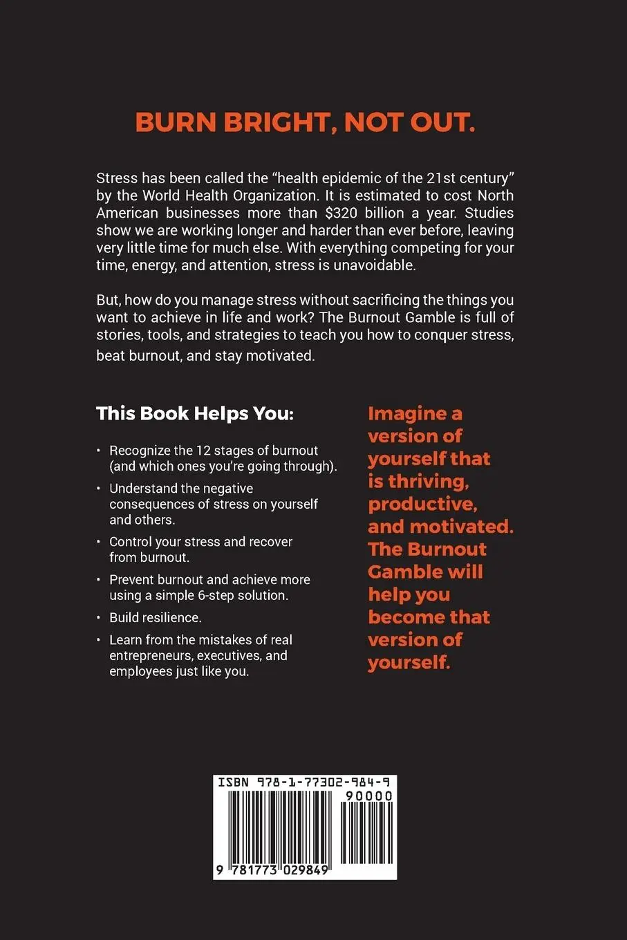Rückseite: 9781773029849 | The Burnout Gamble | Hamza Khan | Taschenbuch | Englisch | 2017