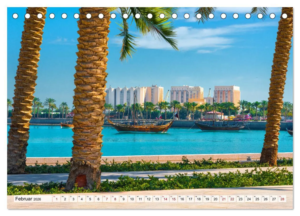 Bild: 9783457709849 | Doha - Hauptstadt von Katar (Tischkalender 2026 DIN A5 quer),...