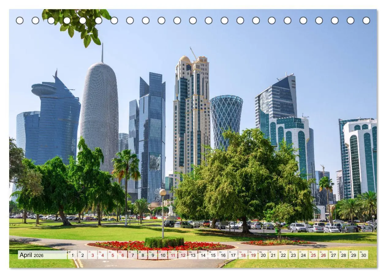 Bild: 9783457709849 | Doha - Hauptstadt von Katar (Tischkalender 2026 DIN A5 quer),...