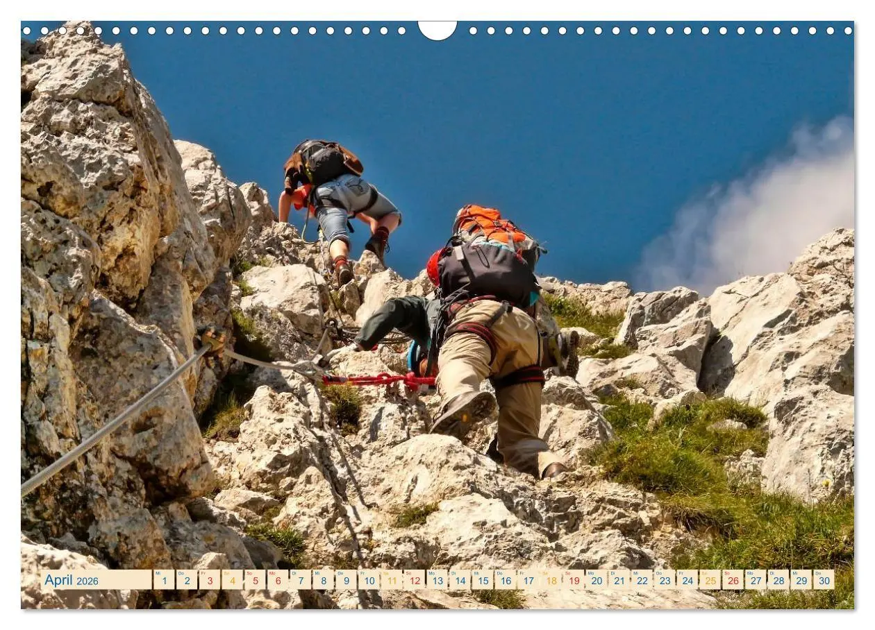 Bild: 9783457949849 | Bergsteigen und Klettern (Wandkalender 2026 DIN A3 quer), CALVENDO...