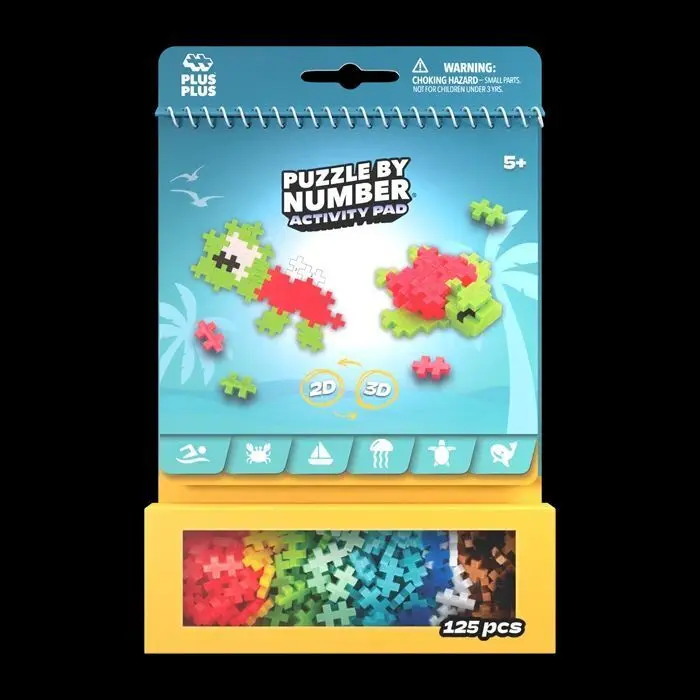 Bild: 5710409109949 | PLUS PLUS - 125 Kreativ Bausteine Puzzle Strand | Deutsch | 2025