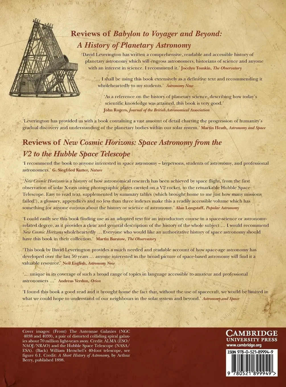 Rückseite: 9780521899949 | Encyclopedia of the History of Astronomy and Astrophysics | Buch