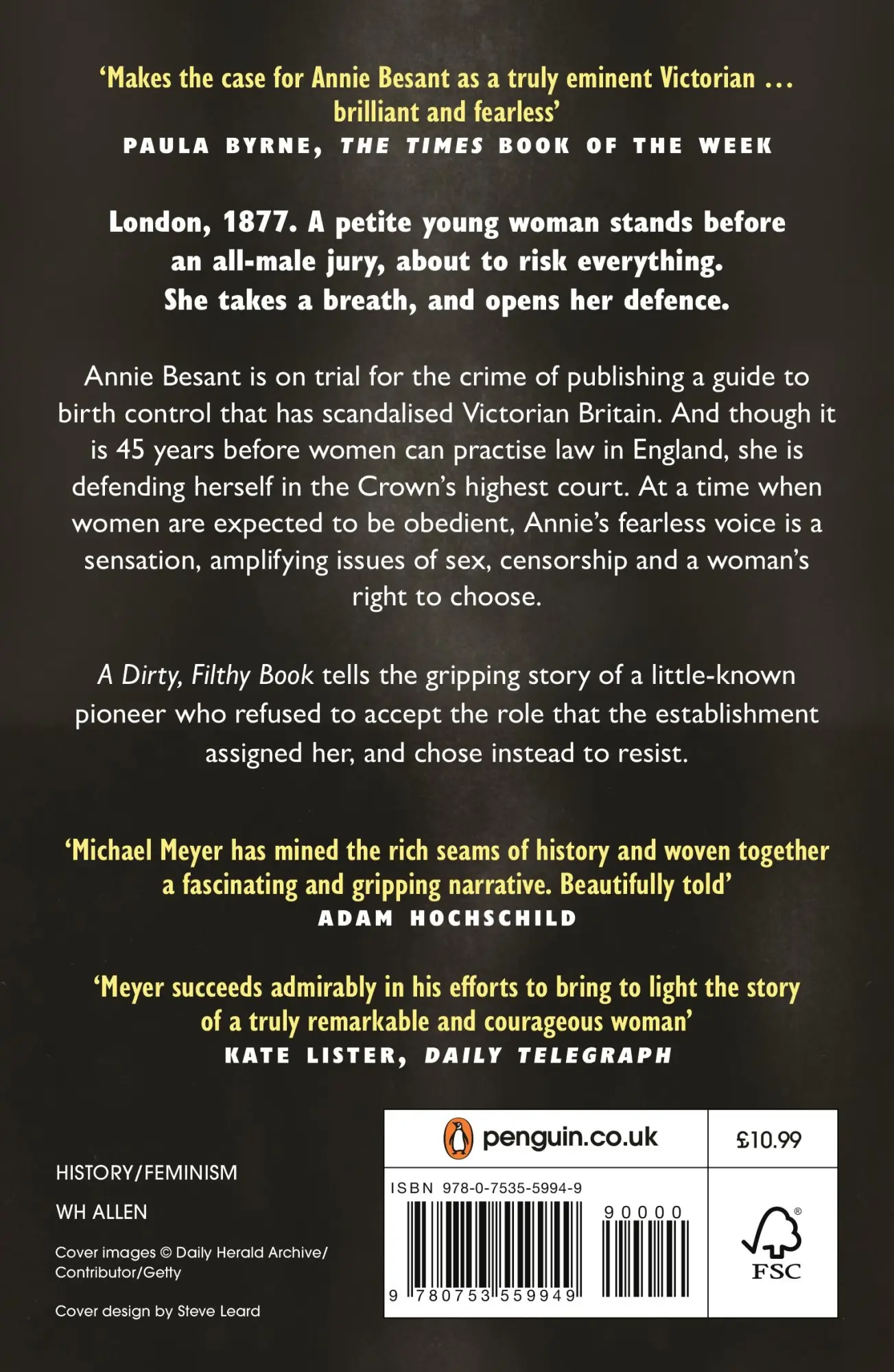 Rückseite: 9780753559949 | A Dirty, Filthy Book | Annie Besant's Fight for Reproductive Rights