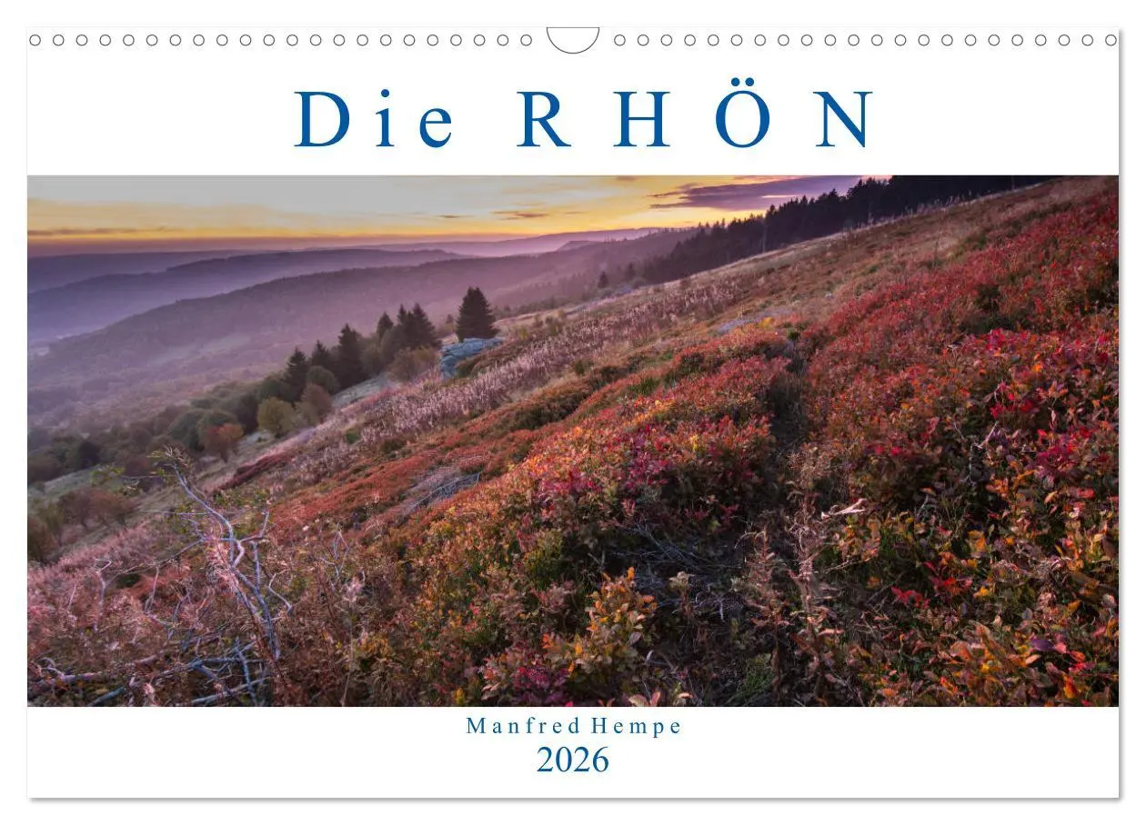 Cover: 9783457869949 | Die Rhön (Wandkalender 2026 DIN A3 quer), CALVENDO Monatskalender
