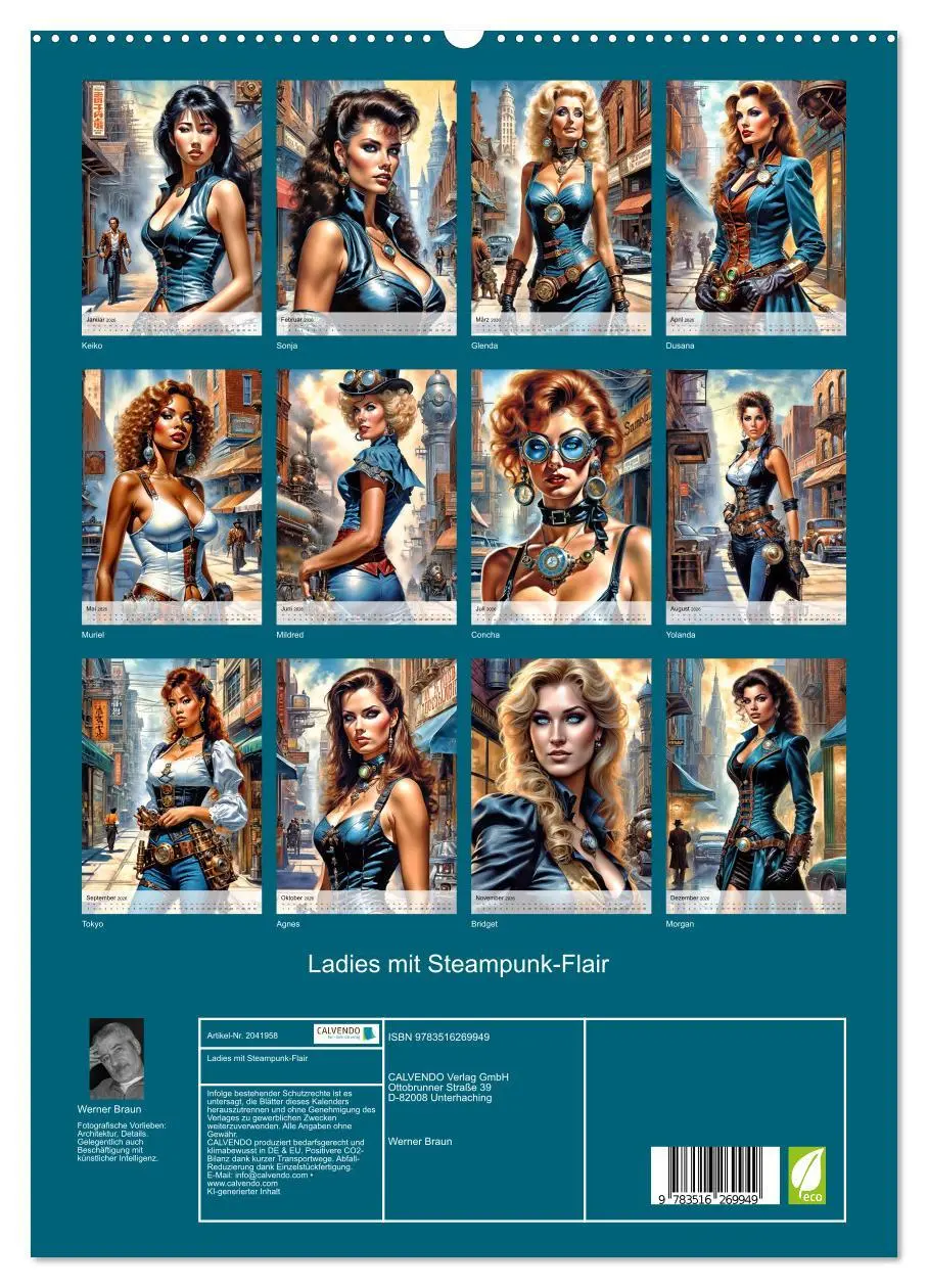 Bild: 9783516269949 | Ladies mit Steampunk-Flair (hochwertiger Premium Wandkalender 2026...