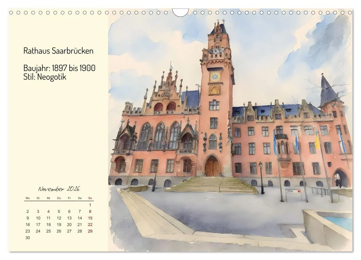 Bild: 9783516719949 | Prunkvolle deutsche Rathäuser (Wandkalender 2026 DIN A3 quer),...