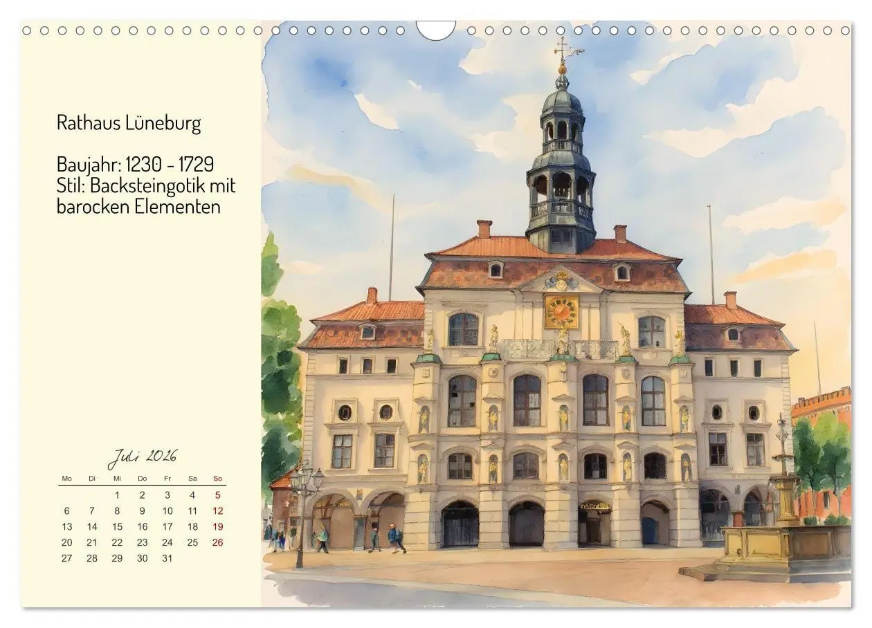 Bild: 9783516719949 | Prunkvolle deutsche Rathäuser (Wandkalender 2026 DIN A3 quer),...