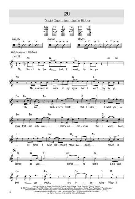 Bild: 9783865439949 | Hitbook - 100 Chart Hits für Ukulele. Bd.2 | Bosworth Edition | Buch