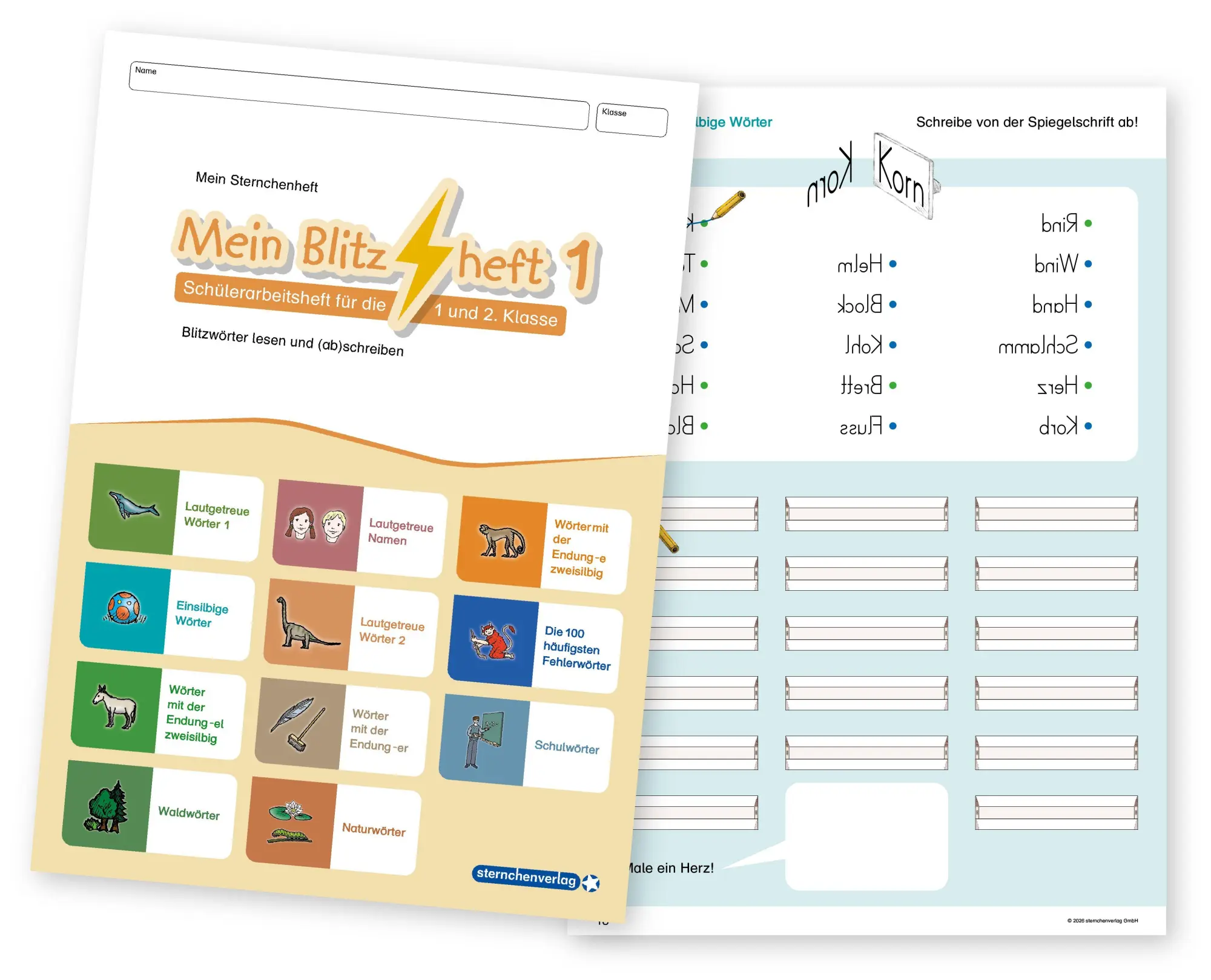 Cover: 9783910429949 | Mein Blitzheft 1 - Blitzwörter lesen und abschreiben | Katrin Langhans